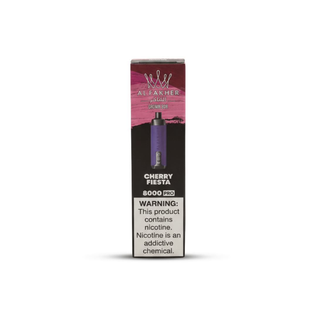 Al Fakher Crown Bar 8000 Pro Disposable Vape Cherry Fiesta 5 Nicotine