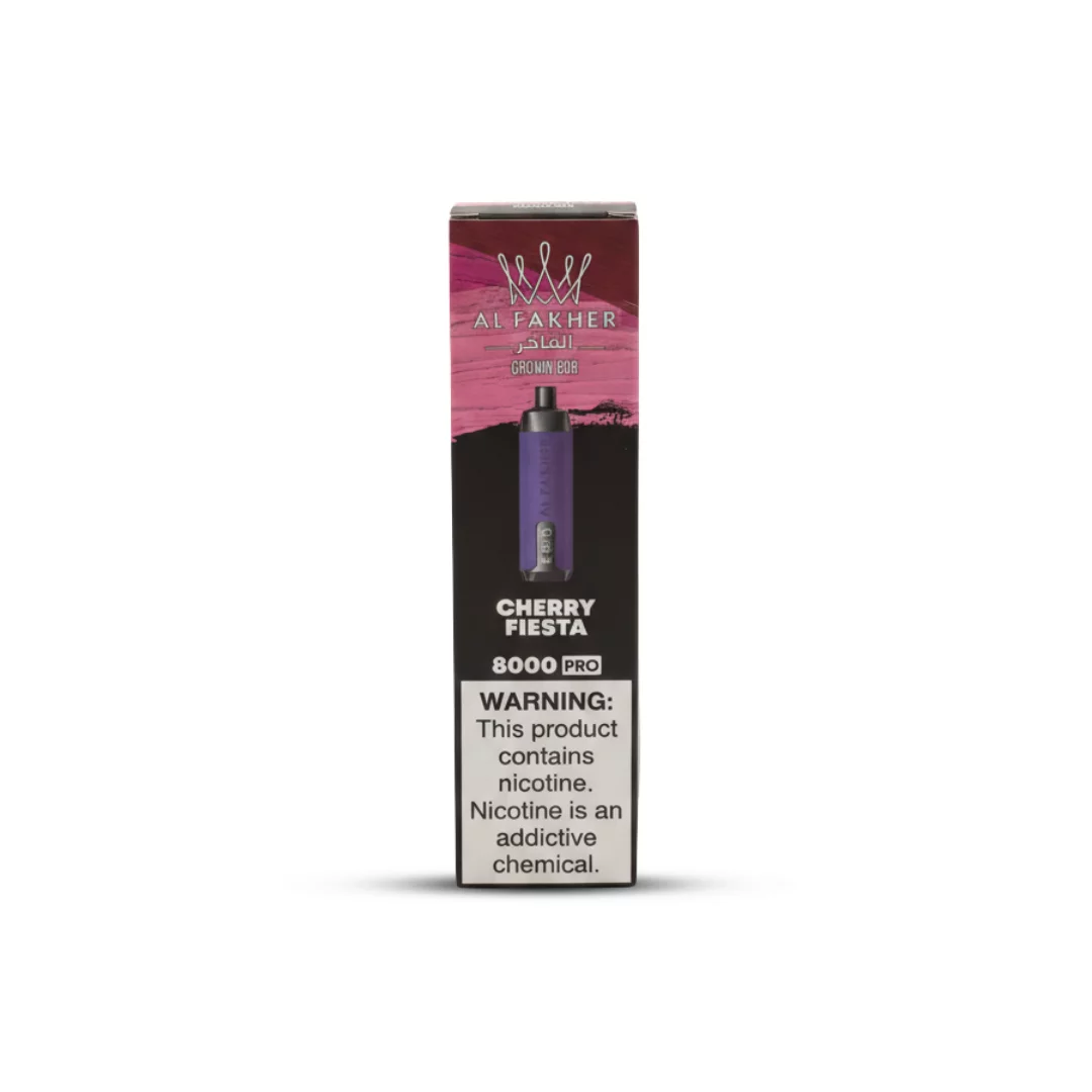 Al Fakher Crown Bar 8000 Pro Disposable Vape Cherry Fiesta 5 Nicotine
