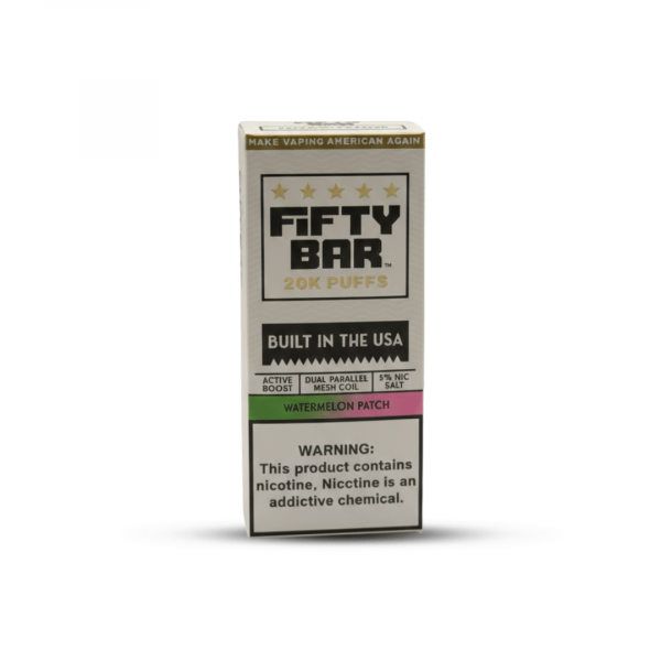Fifty Bar 20K Puffs Disposable Vape – Watermelon Patch (5% Nic Salt)