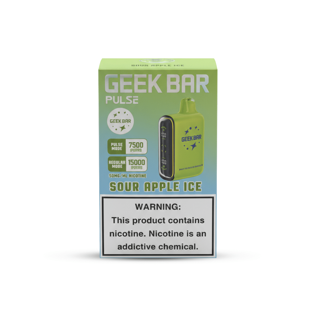 Geek Bar Pulse 15000 Puffs Disposable Vape Sour Apple Ice 50mg