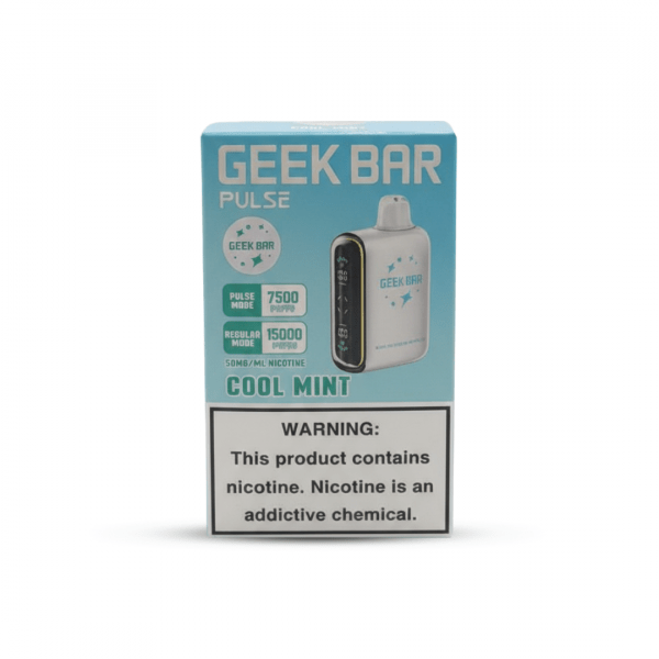 Geek Bar Pulse Cool Mint Disposable Vape – 15000 Puffs, 50mg