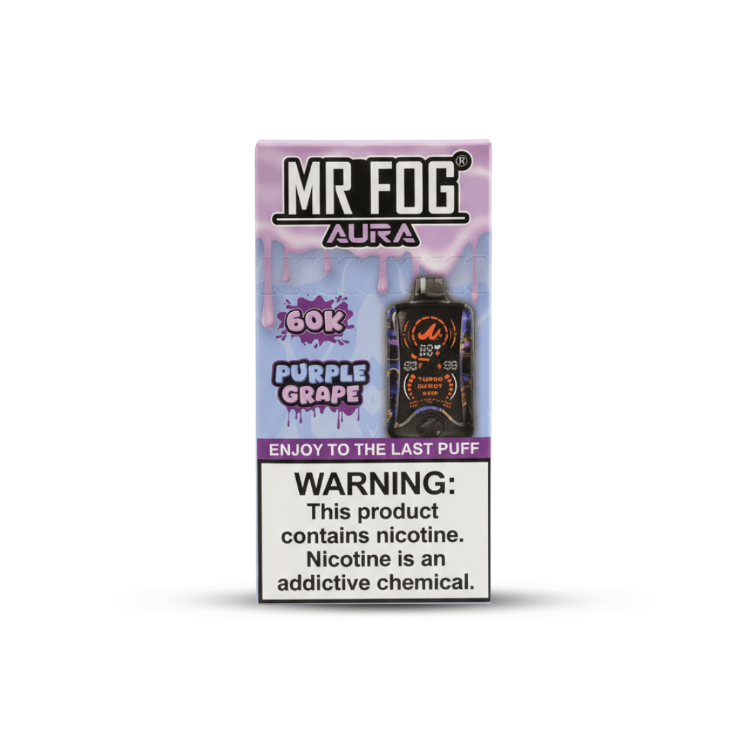 Mr. Fog Aura 60K Disposable Vape Purple Grape 60,000 Puffs