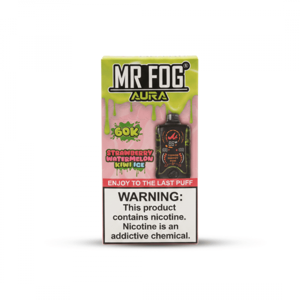 Mr. Fog Aura 60K Puffs Disposable Vape – Strawberry Watermelon Kiwi Ice