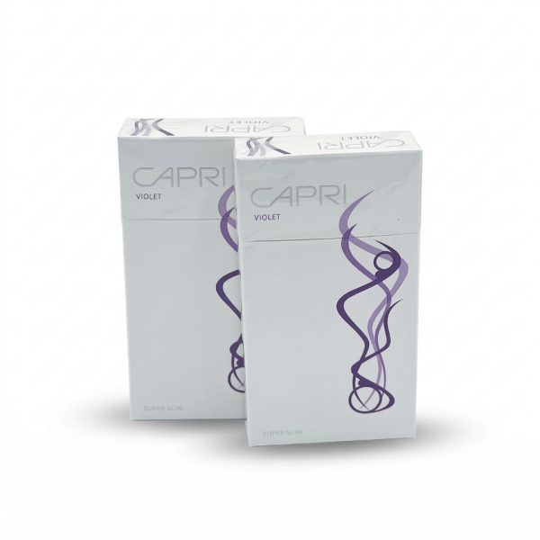Capri Violet Super Slim 100’s Box Cigarettes