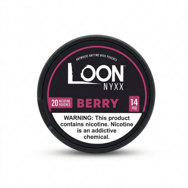 Loon NYXX Berry Nicotine Pouches (14mg) – 20 Count Can