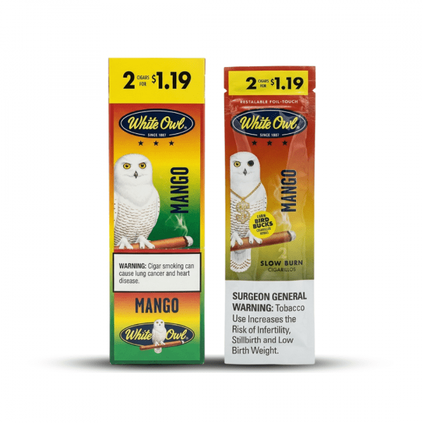 White Owl Mango Slow Burn Cigarillos (2-Pack)