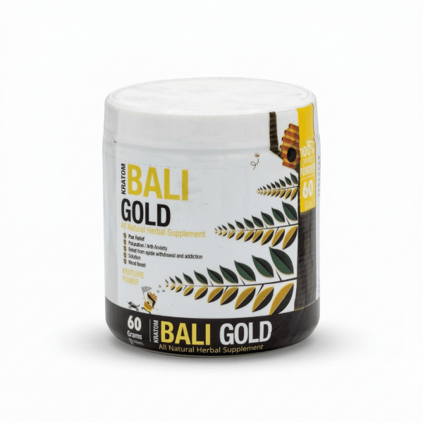 Kratom Bali Gold All Natural Herbal Supplement Powder - 60 Grams