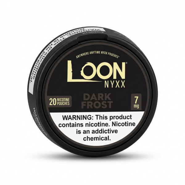 Loon Nyxx Dark Frost Nicotine Pouches (7mg) – 20 Count Can