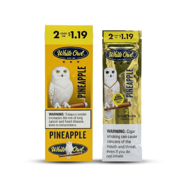 White Owl Pineapple Slow Burn Cigarillos (2-Pack)
