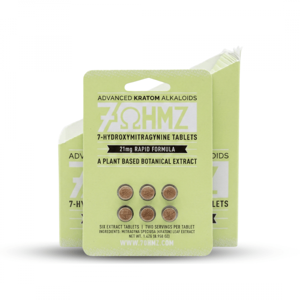 7OHMZ 7-Hydroxymitragynine Advanced Kratom Alkaloid Tablets (21mg Rapid Formula)