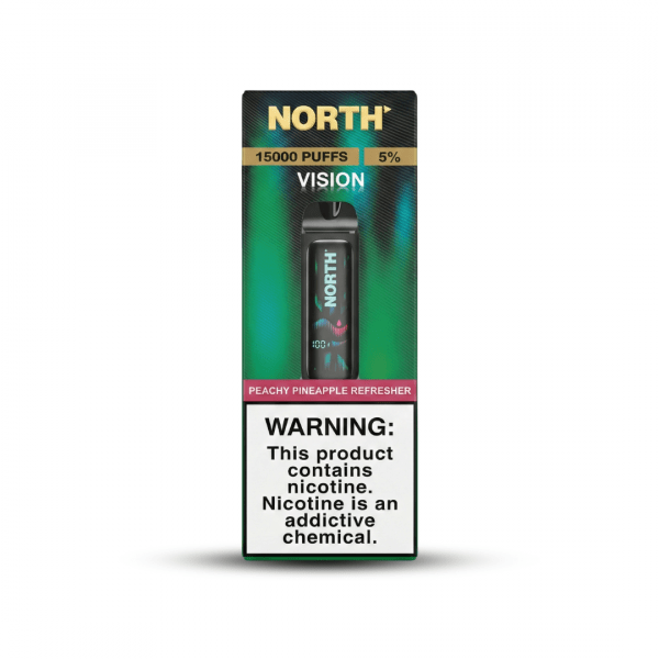 North Vision 15000 Disposable Vape – Peachy Pineapple Refresher (15,000 Puffs)