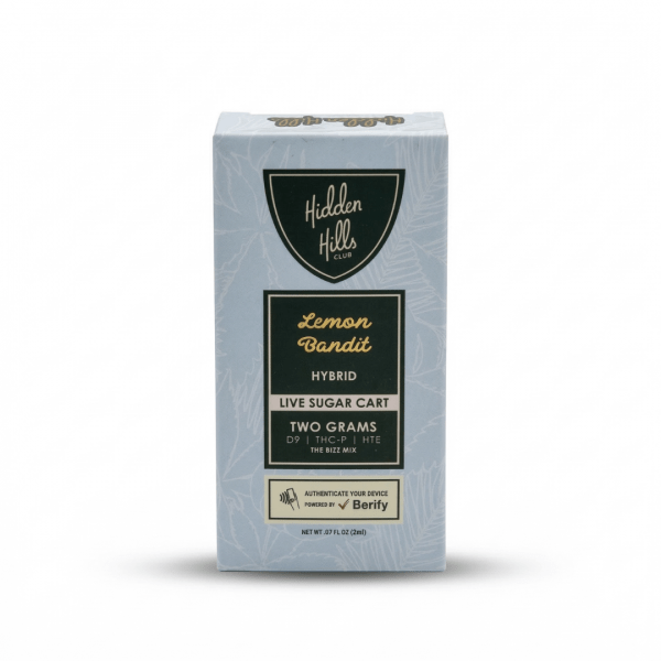 Hidden Hills Club VVS Liquid Diamond 2g Live Sugar Cart – Lemon Bandit (Hybrid)