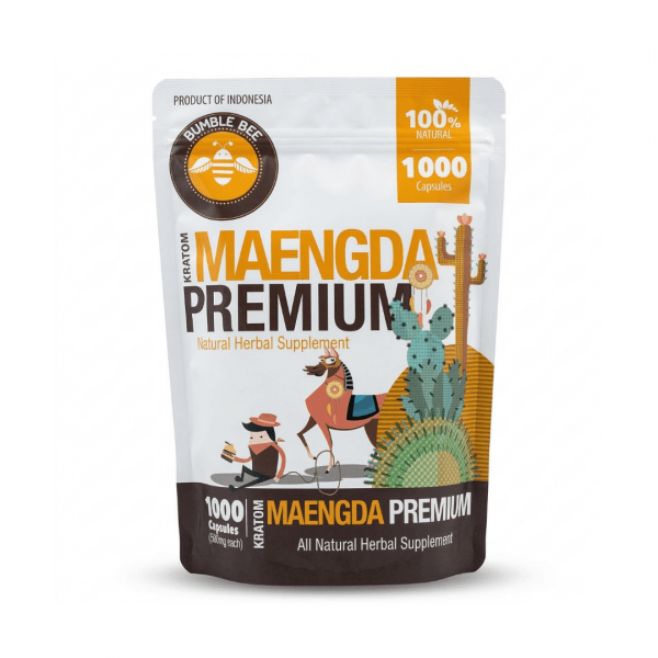 Bumble Bee Kratom Maeng Da Premium 1000 Capsules (500mg)