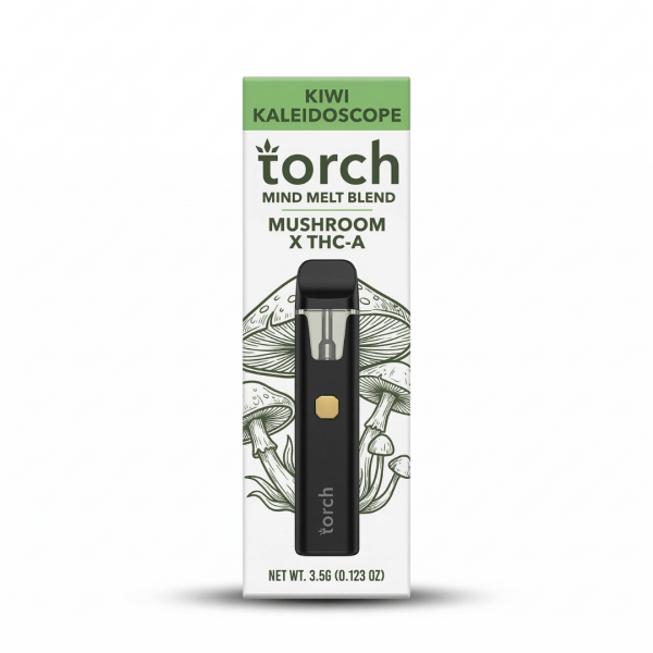 Torch Mind Melt Blend Mushroom X THC-A Disposable Vape – Kiwi Kaleidoscope (3.5g)