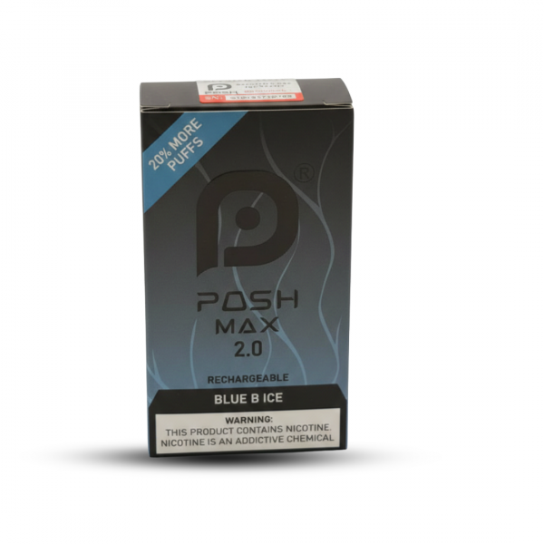 Posh Max 2.0 Rechargeable Disposable Vape - Blue B Ice