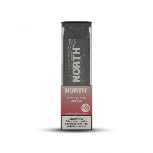 North 5000 Puffs Disposable Vape - Bubble Gum Freeze (5% Nicotine)