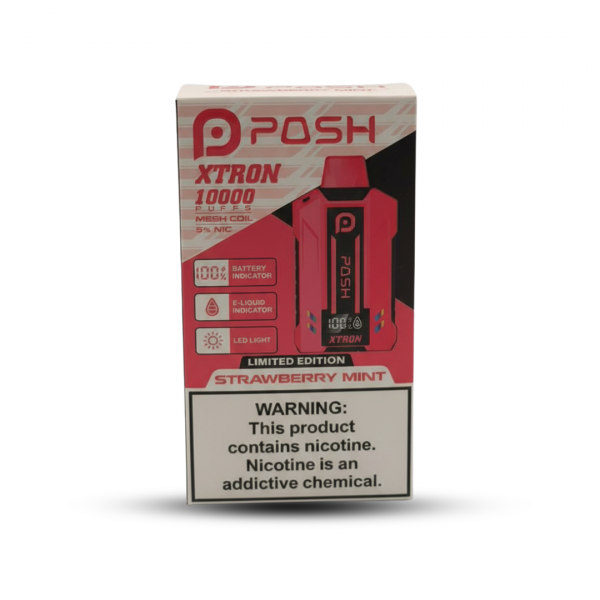 Posh Xtron 10000 Puffs Limited Edition Disposable Vape – Strawberry Mint