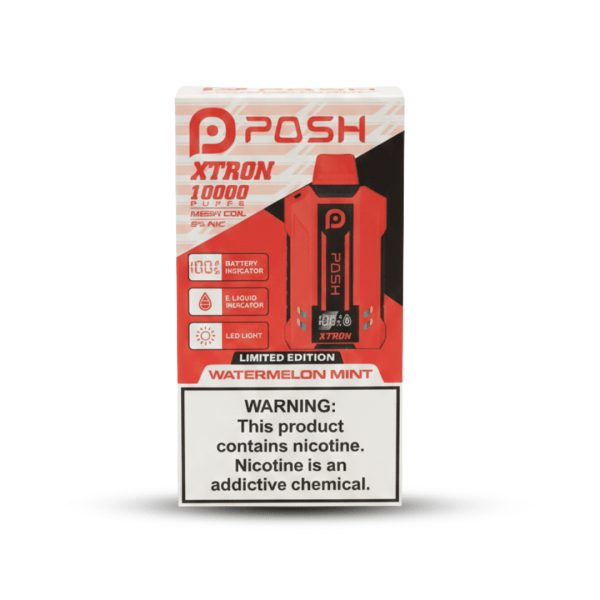 Posh Xtron 10000 Puffs Disposable Vape - Watermelon Mint (5% Nicotine)