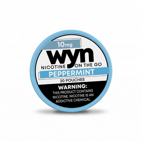 WYN Peppermint Nicotine Pouches (10mg) – 20 Pouches Per Can