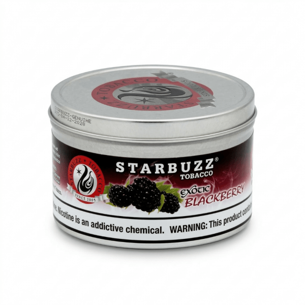 Starbuzz Exotic Blackberry Shisha Tobacco – Premium Hookah Molasses 250g Tin