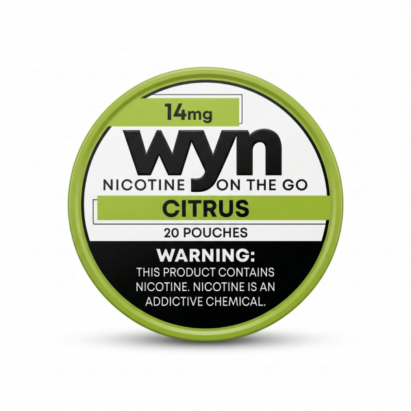 WYN Citrus 14mg Nicotine On The Go Pouches (20 Count)