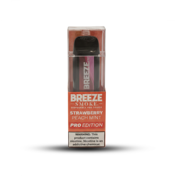 Breeze Smoke Pro Edition Disposable Vape - Strawberry Peach Mint