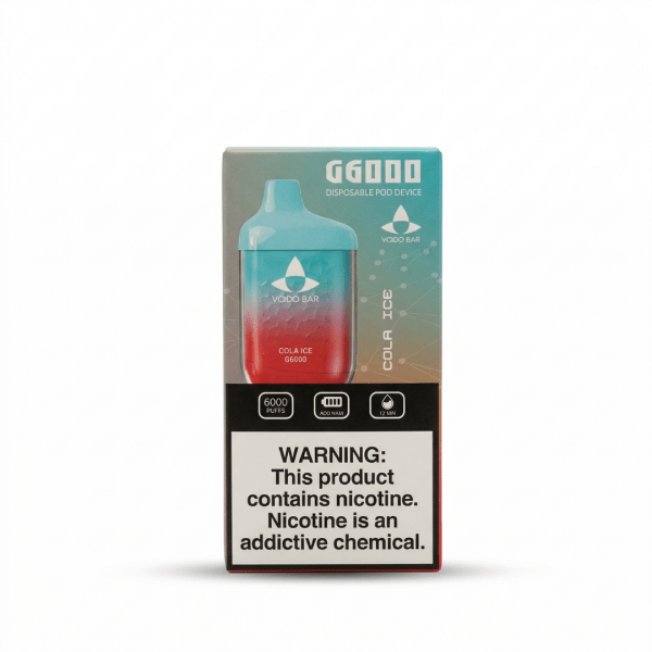 Vodo Bar G6000 Disposable Pod Device – 6000 Puffs – Cola Ice