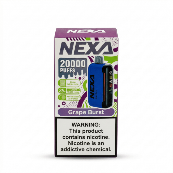 NEXA N20000 Disposable Vape Grape Burst 20000 Puffs