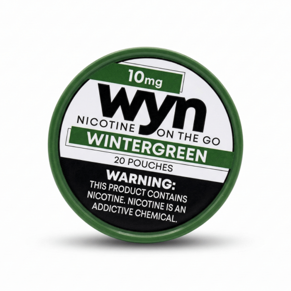 WYN Wintergreen Nicotine Pouches (10mg) – 20 Pouches per Can