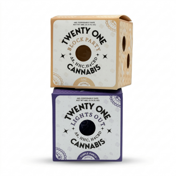 Twenty One Cannabis 4ml Disposable Vape – HHC and H4CBD Blend