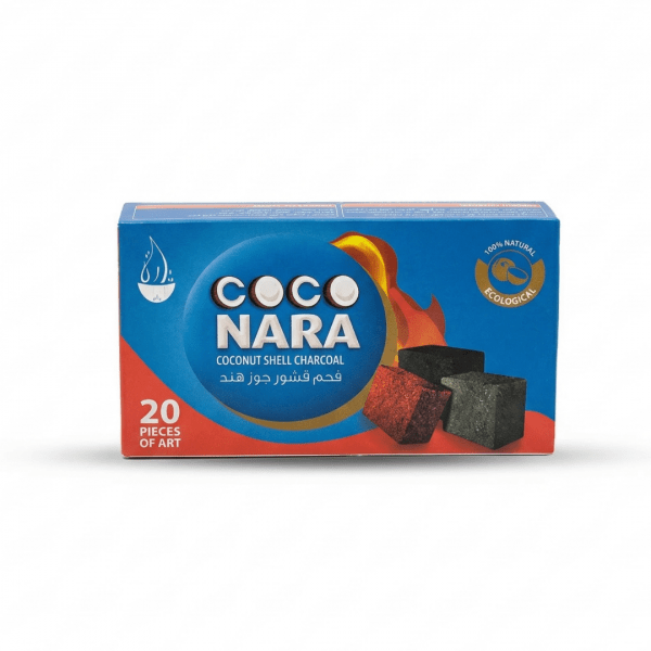 Coco Nara 100% Natural Coconut Shell Charcoal - 20 Piece Box