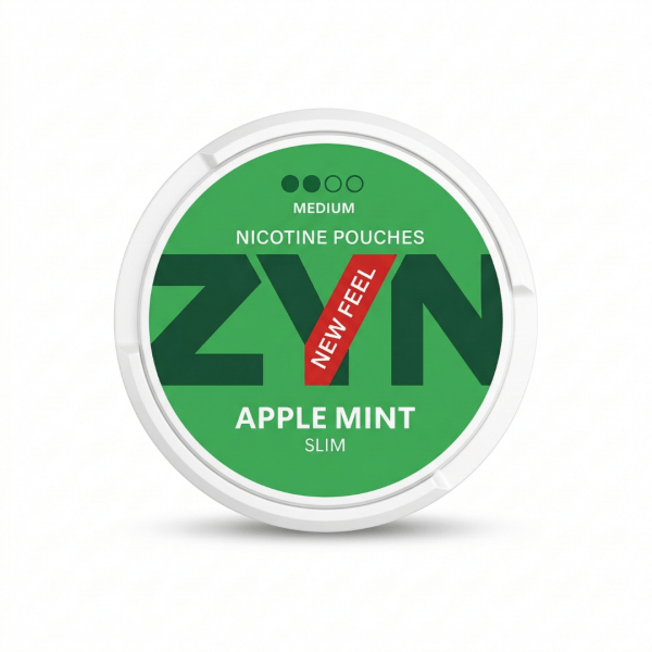 ZYN Apple Mint Slim Medium Nicotine Pouches (New Feel)