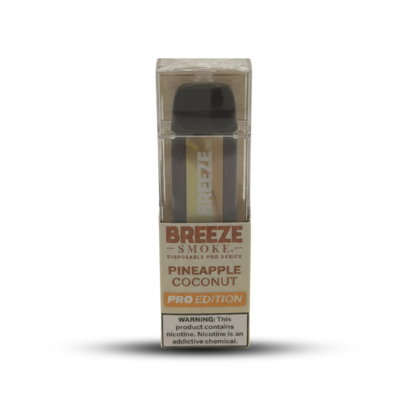 Breeze Smoke Pro Edition Disposable Pod Device - Pineapple Coconut (2000 Puffs)