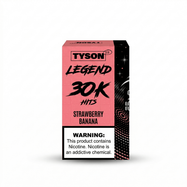 Tyson 2.0 Legend 30K Hits Disposable Vape – Strawberry Banana