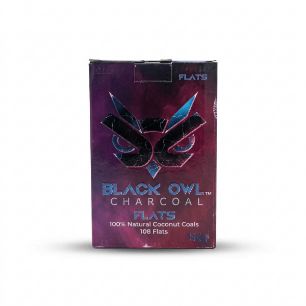 Black Owl 100% Natural Coconut Charcoal Flats - 108 Count