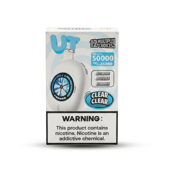 UT 50000 Puffs Disposable Vape - Clear Clear (Dual Flavor)