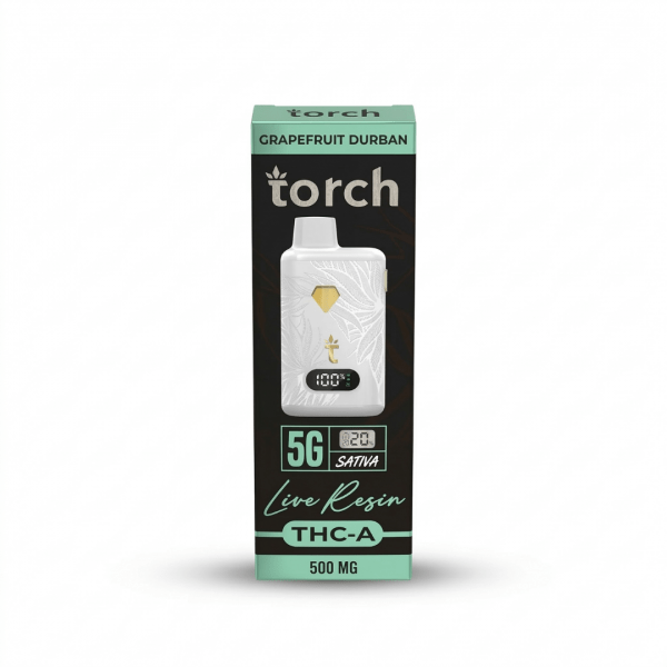 Torch Grapefruit Durban Live Resin THC-A Disposable Vape 5G