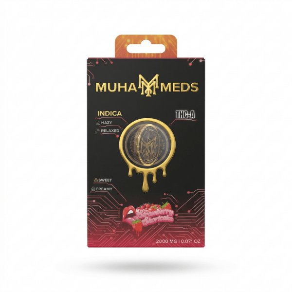 Muha Meds Strawberry Shortcake 2000mg THC-A Indica Disposable
