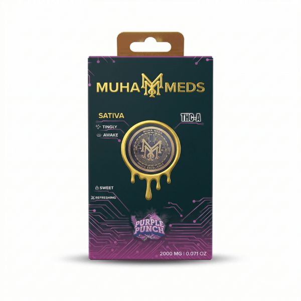 Muha Meds Purple Punch Sativa THC-A Disposable (2000mg)