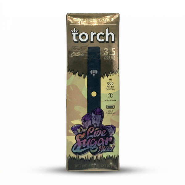 Torch Live Sugar Blend Disposable Vape – 3.5 Grams – Sativa