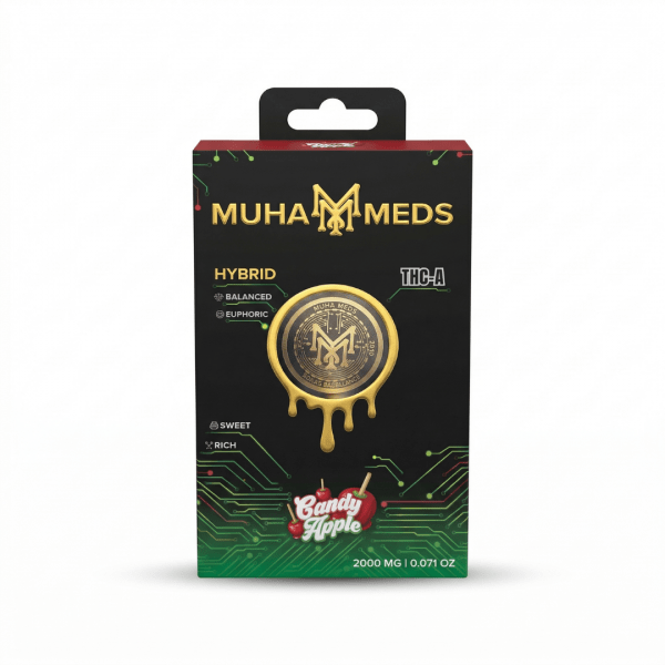 Muha Meds Candy Apple 2000mg THC-A Hybrid Disposable Vape