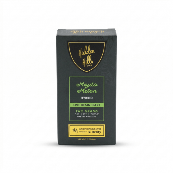 Hidden Hills Club VVS Liquid Diamond Live Resin Cartridge (2 Grams) – Mojito Melon Hybrid