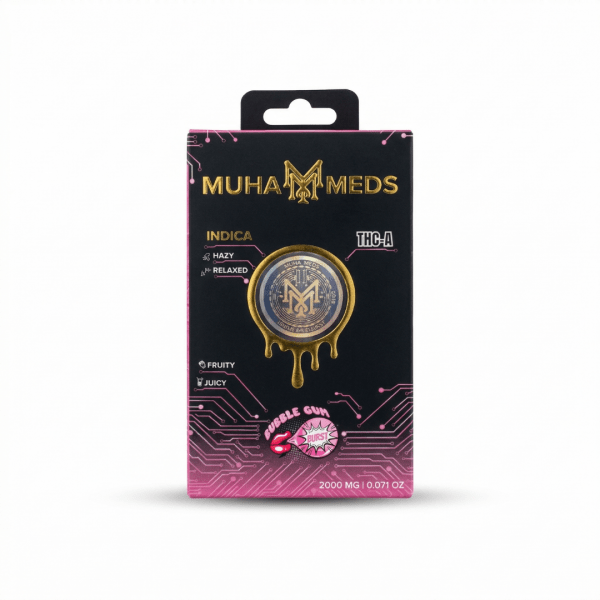 Muha Meds Bubble Gum Burst THC-A Disposable (2000mg Indica)