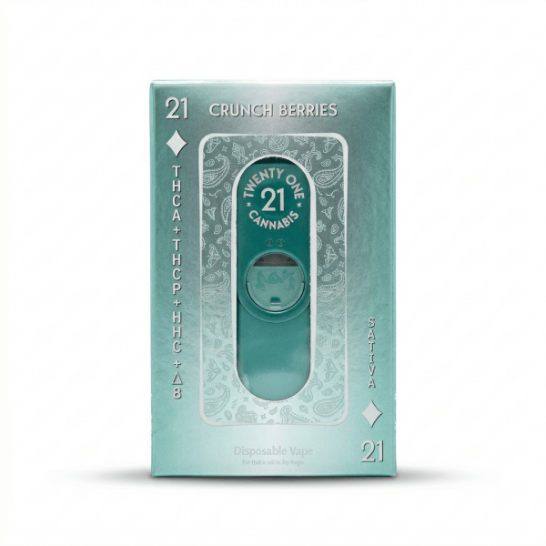 Twenty One Cannabis Crunch Berries Sativa Disposable Vape - THCA+THCP+HHC+Delta 8